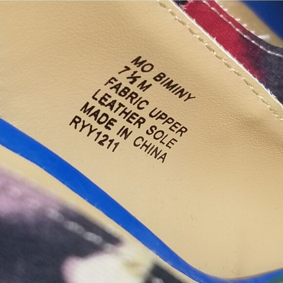 Mootsie Tootsies Women's‎ Multi Color Open Toe Dress Heels Size 7.5M - Picture 10 of 11